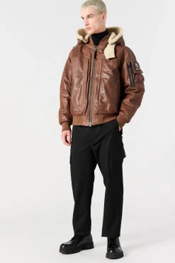 JULIUS SPECIAL - BOMBERJACKE AUS LEDER-Parajumpers Sale